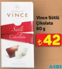 VİNCE SÜTLÜ ÇİKOLATA 80 G